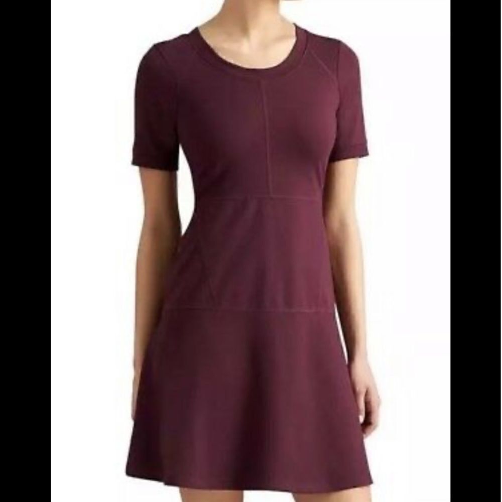 Athleta En Route Ponte Dress in Chianti Wine